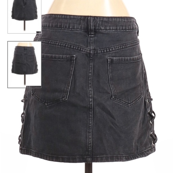 Pacsun Gray Denim Skirt jeans size 26 / women’s 2 - Picture 2 of 3